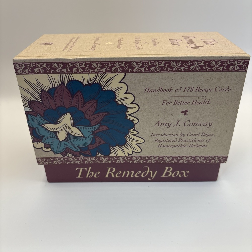 Vintage The Remedy Box Handbook 178 Recipe Cards Better Health Amy J Conway 1994